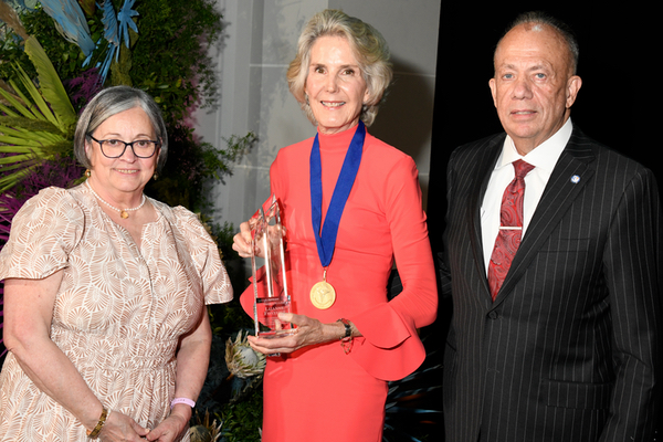 1.	Martha Bakos Dietz,TBHC Trustee and Ball Chair; Lizzane Fontaine, TBHC Board Chair and honoree; Gary T. Terrinoni, TBHC President & CEO