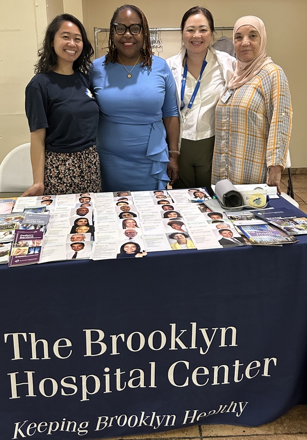 Assembly Member Stefani Zinerman with medical students